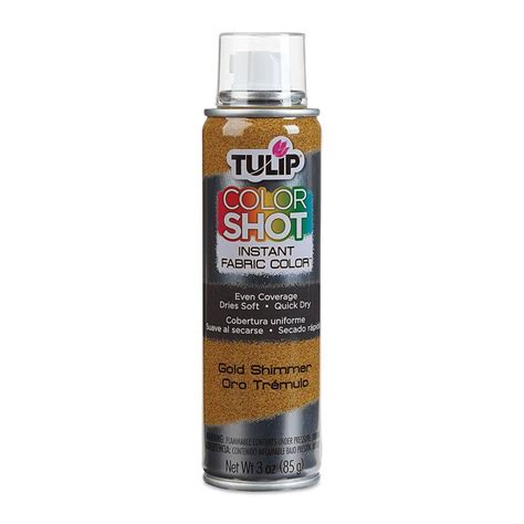 metallic gold fabric spray|Tulip Colorshot Fabric Spray Paint .